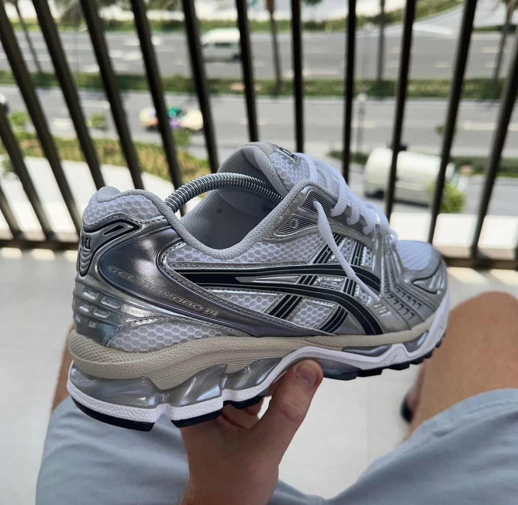 ASICS GEL-Kayano 14 - White Chrome Silver Black