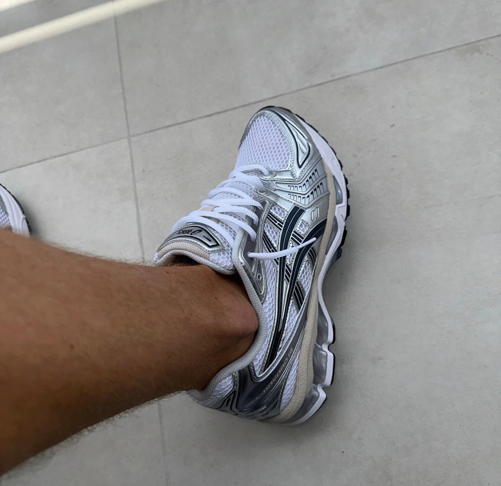 ASICS GEL-Kayano 14 - White Chrome Silver Black