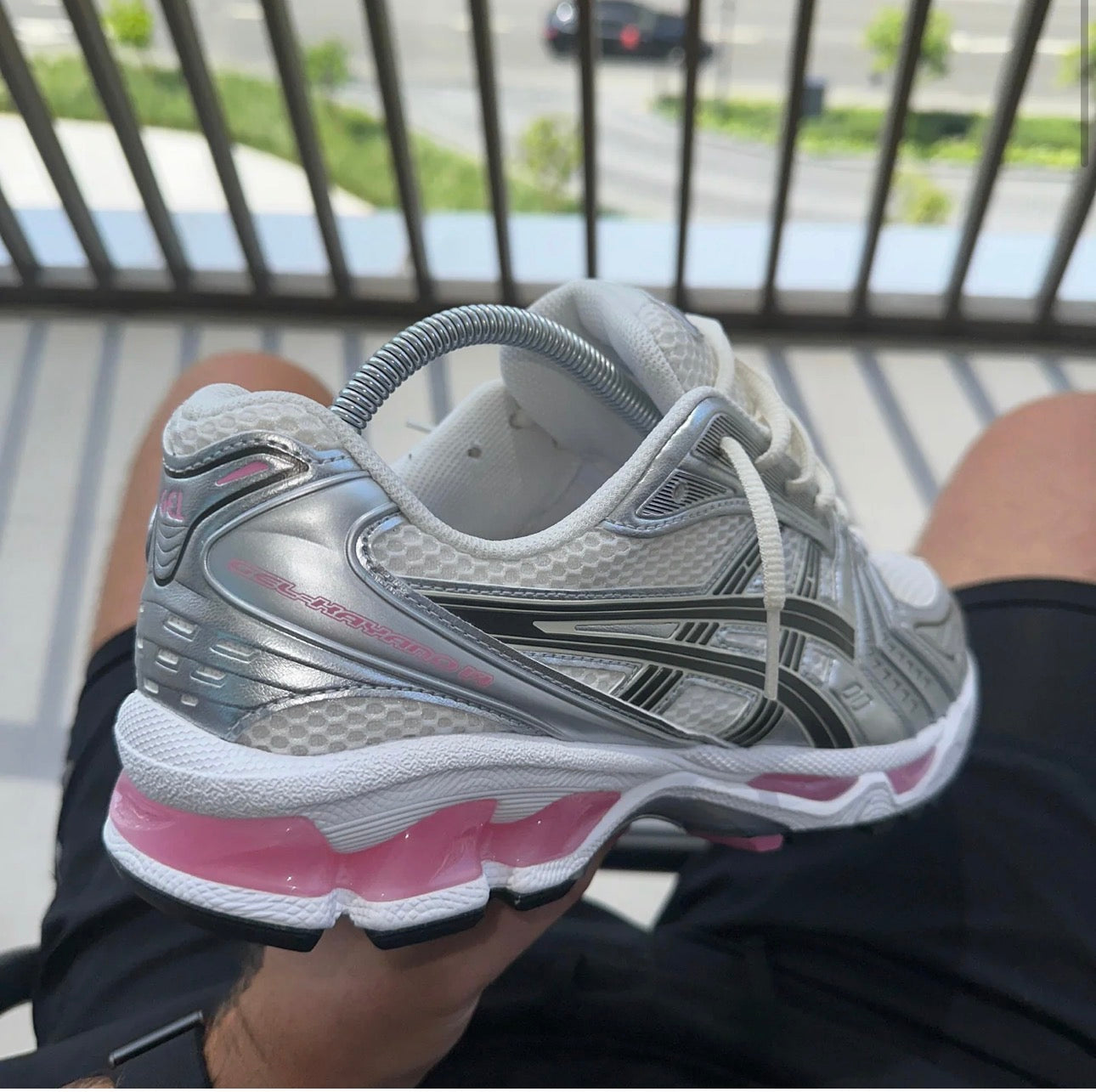 ASICS GEL-Kayano 14 - Cream Silver Grey Pink