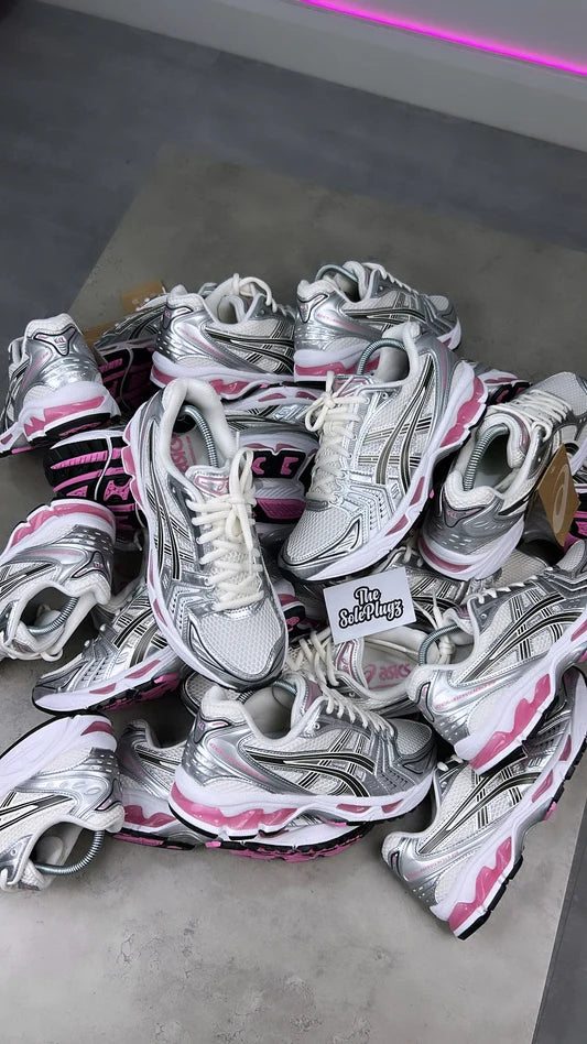 ASICS GEL-Kayano 14 - Cream Silver Grey Pink