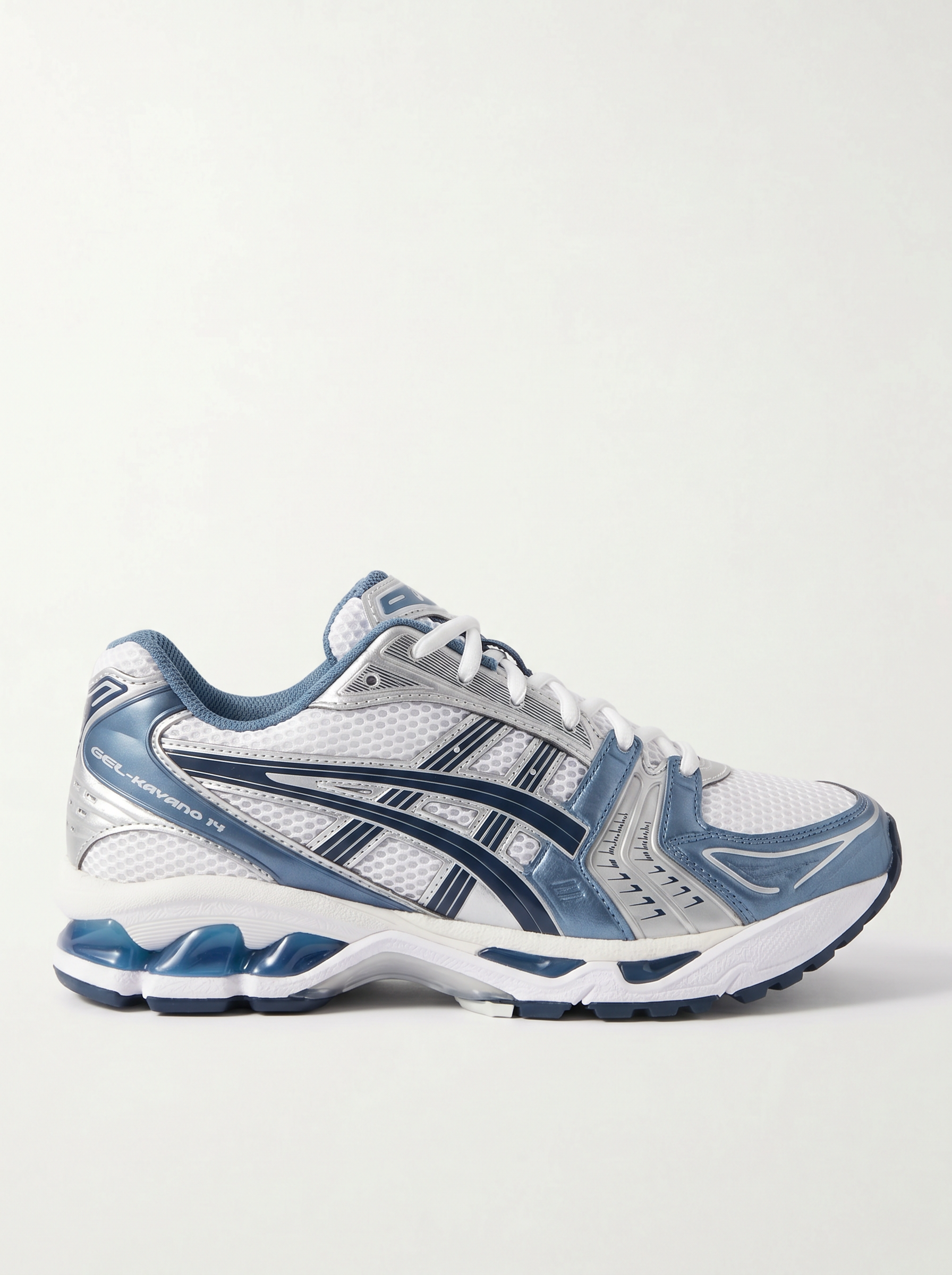 ASICS GEL- Kayano 14 - White Steel Blue Silver Navy